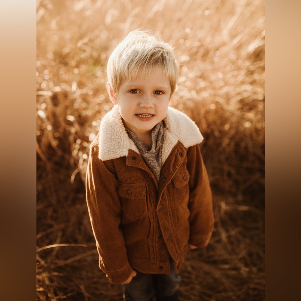 NEW without tags GAP Kids Brown Corduroy Jacket with Sherpa Collar - Picture 8 of 8